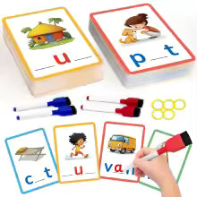 Sight Word Flash Cards – 100 Double-Sided, Writable & Wipeable